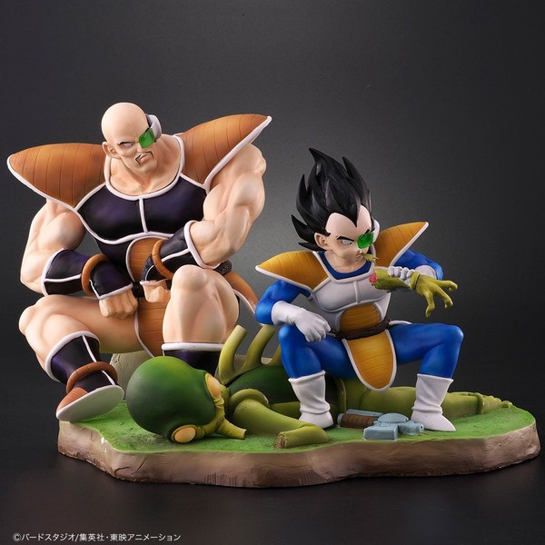 Nappa, Vegeta (Normal Color), Dragon Ball Z, Bandai, Plex, Pre-Painted