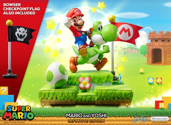 Mario, Yoshi (Definitive Edition), Super Mario Brothers, First 4 Figures, Pre-Painted