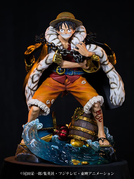 Monkey D. Luffy, One Piece, Unique Art Studio, Plex, Pre-Painted, 1/4, 4580650290014