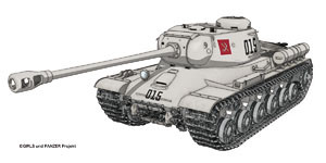 IS-2 (Pravda High School), Girls Und Panzer, Platz, Model Kit, 1/35, 4545782032451