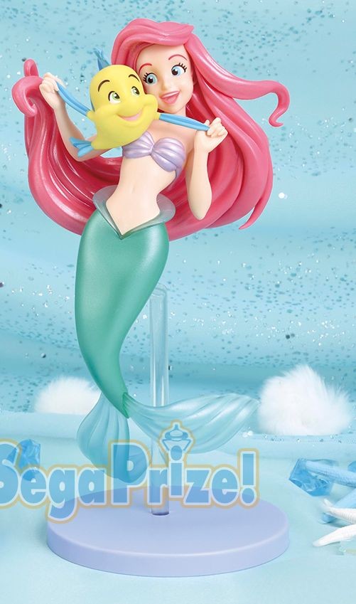 Ariel, Flounder (Pearl), The Little Mermaid, SEGA, Pre-Painted