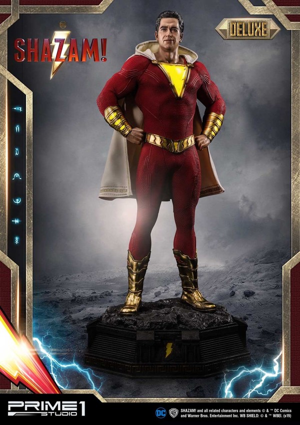 Captain Marvel (DX), Shazam!, Prime 1 Studio, Pre-Painted, 1/3, 4562471908996