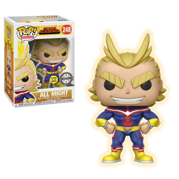 All Might (Glow in the Dark), Boku No Hero Academia, Funko Toys, FUNimation Entertainment, Pre-Painted