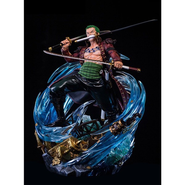 Roronoa Zoro, One Piece, Unique Art Studio, Plex, Pre-Painted, 1/4