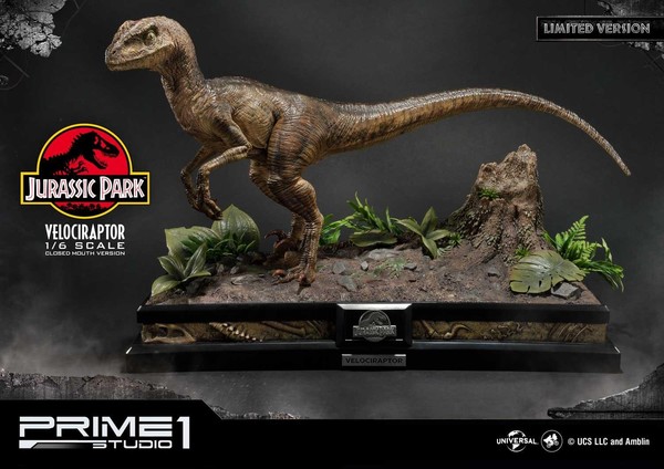 Velociraptor (Closed Mouth, Prime 1 Studio Limited Edition), Jurassic Park, Prime 1 Studio, Pre-Painted, 1/6, 4562471901812