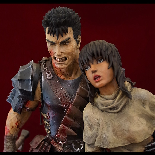 Casca, Guts (Winter Journey- Limited Edition I Black Repainting )), Berserk, Art of War, Pre-Painted, 1/6