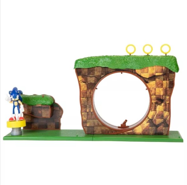 Sonic the Hedgehog (Green Hill Zone), Sonic The Hedgehog, Jakks Pacific, Pre-Painted