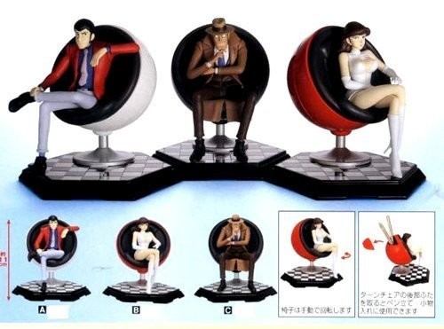 Zenigata Koichi (Chair Type Case & Figure), Lupin III, Banpresto, Pre-Painted