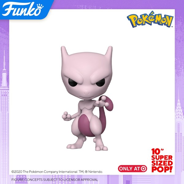 Mewtwo (10-Inch POP!), Pocket Monsters, Funko Toys, Pre-Painted