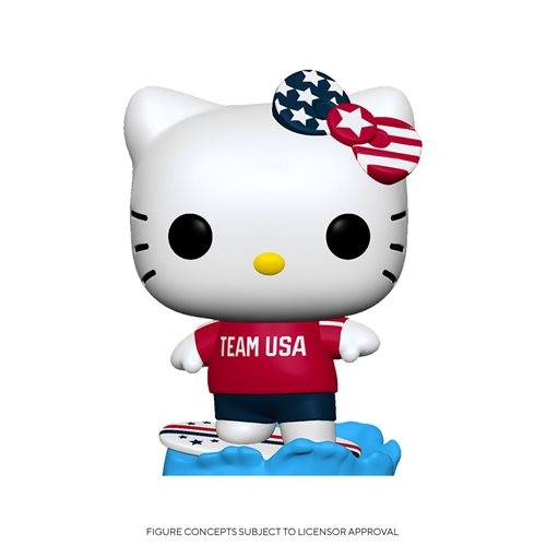 Hello Kitty (Surfing, Team USA), Hello Kitty, Funko Toys, Pre-Painted