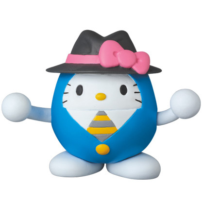 Doraemon, Hello Kitty (Pink Ribbon), Doraemon, Hello Kitty, Medicom Toy, Pre-Painted, 4530956152721