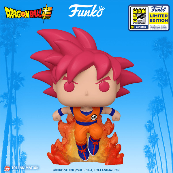 Son Goku SSJ God, Dragon Ball Super, Funko Toys, Pre-Painted