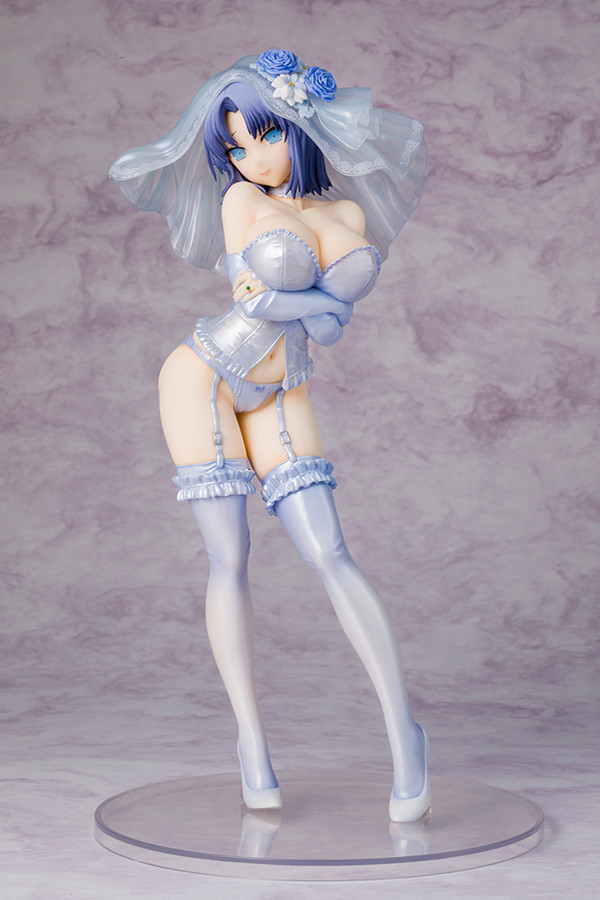 Yumi (Wedding Lingerie, Clear Blue), Senran Kagura: Shinovi Master - Tokyo Youma Hen, Kadokawa, Pre-Painted, 1/7