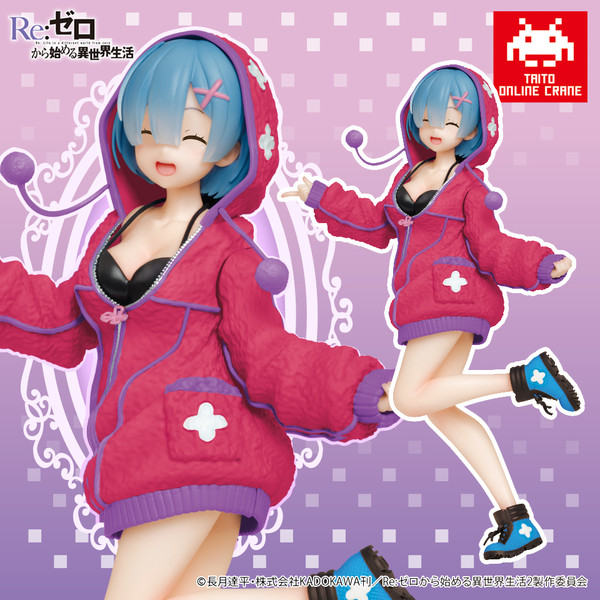 Rem (Fluffy Parka, Taito Online Crane Limited), Re:Zero Kara Hajimeru Isekai Seikatsu, Taito, Pre-Painted