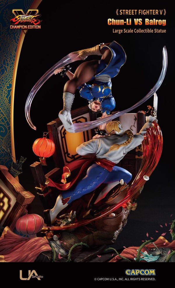 Balrog, Chun-Li, Street Fighter V, Unique Art Studio, Pre-Painted, 1/6