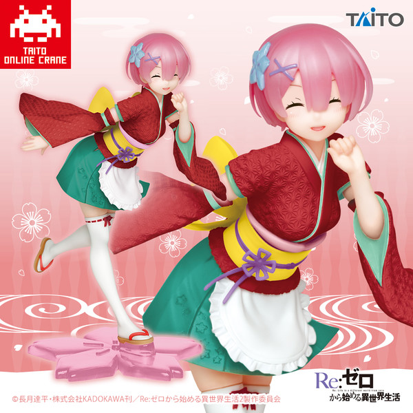Ram (Wafuu Maid, Taito Online Crane Limited), Re:Zero Kara Hajimeru Isekai Seikatsu, Taito, Pre-Painted