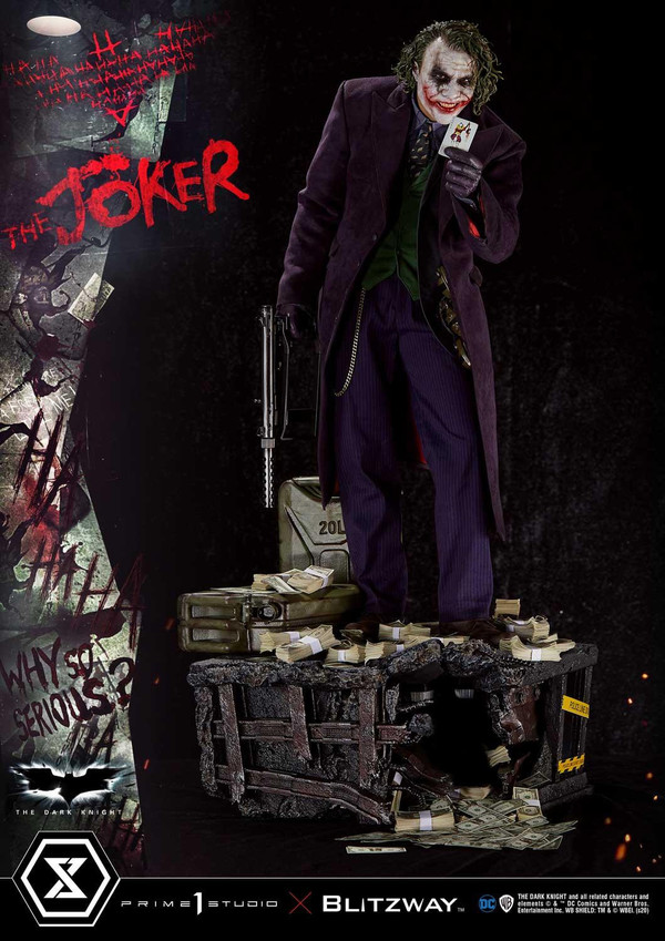 Joker, The Dark Knight, Blitzway, Prime 1 Studio, Pre-Painted, 1/3, 4582535945774