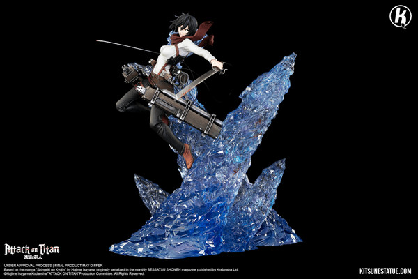 Mikasa Ackerman, Shingeki No Kyojin, Kitsune Statue, Pre-Painted, 1/6