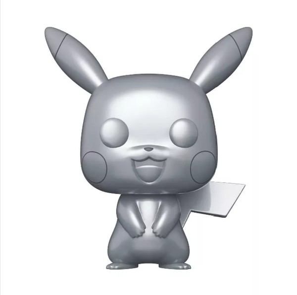 Pikachu (SilMetallic, 10-Inch Pop), Pocket Monsters, Funko Toys, Pre-Painted