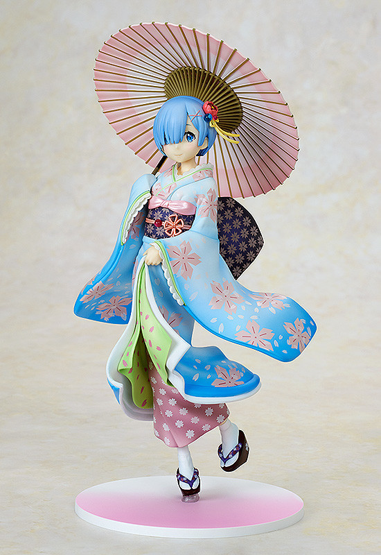 Rem (Ukiyo-e Cherry Blossom), Re:Zero Kara Hajimeru Isekai Seikatsu, Kadokawa, Good Smile Company, Pre-Painted, 1/8, 4935228317738