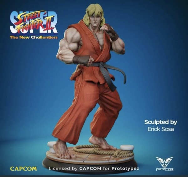 Ken Masters, Super Street Fighter II: The New Challengers, PrototypeZ Studios, Pre-Painted, 1/4