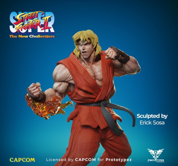 Ken Masters, Super Street Fighter II: The New Challengers, PrototypeZ Studios, Pre-Painted, 1/6