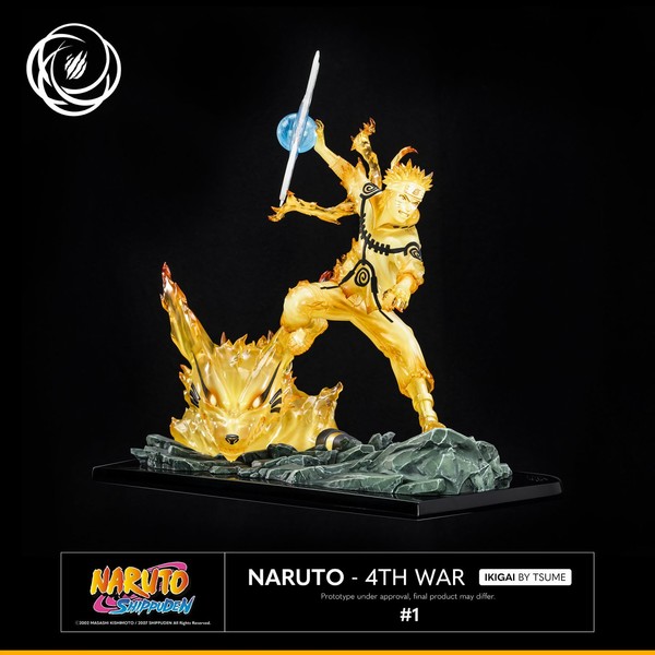 Kyuubi, Uzumaki Naruto (4th War, Regular Edition), Naruto Shippuuden, Tsume, Pre-Painted, 1/6