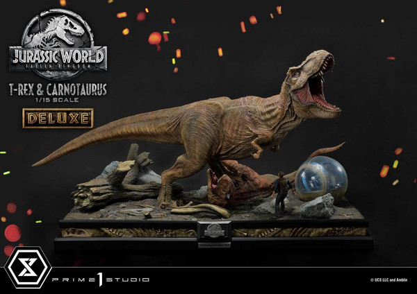 Carnotaurus, Owen Grady, Tyrannosaurus Rex (DX), Jurassic World: Fallen Kingdom, Prime 1 Studio, Pre-Painted, 1/15, 4580708034874