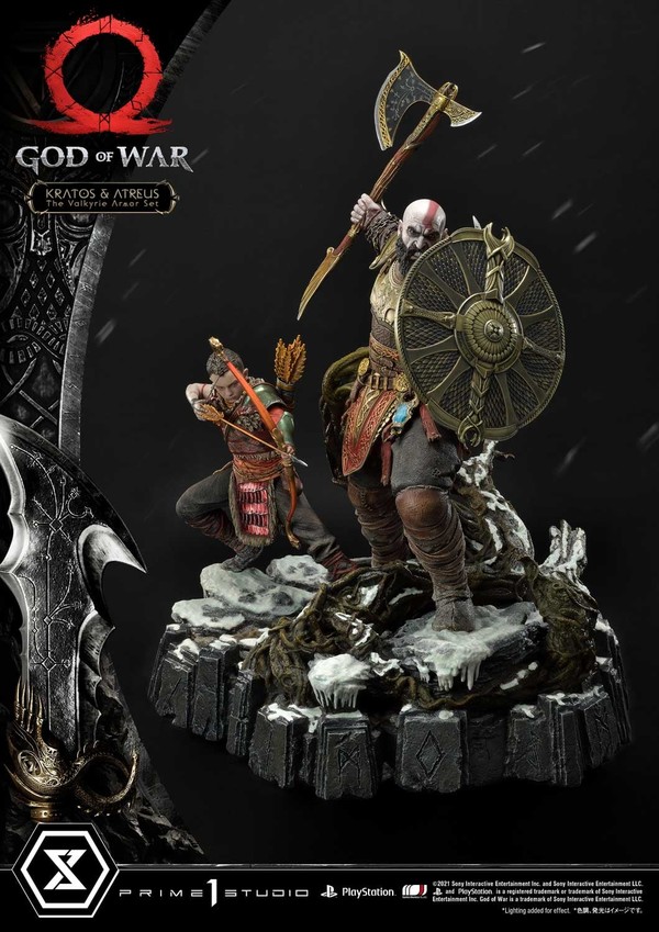 Atreus, Kratos, Mimir (The Valkyrie Armor Set), God Of War (2018), Prime 1 Studio, Pre-Painted, 1/4, 4580708036113