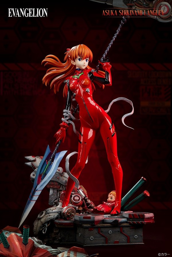 Souryuu Asuka Langley, Evangelion Shin Gekijouban, Unique Art Studio, Pre-Painted, 1/4, 4580650290618