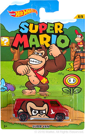 Donkey Kong (Super Van), Super Mario Brothers, Mattel, Pre-Painted