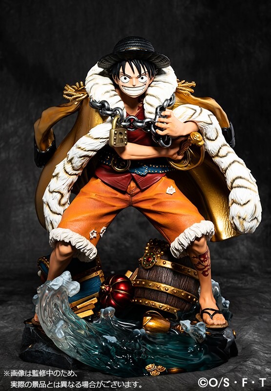 Monkey D. Luffy, One Piece, Unique Art Studio, Pre-Painted, 1/4