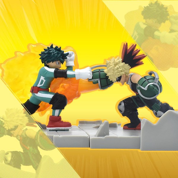 Bakugo Katsuki, Midoriya Izuku (Deku vs Bakugo), Boku No Hero Academia, Just Toys Intl., Pre-Painted