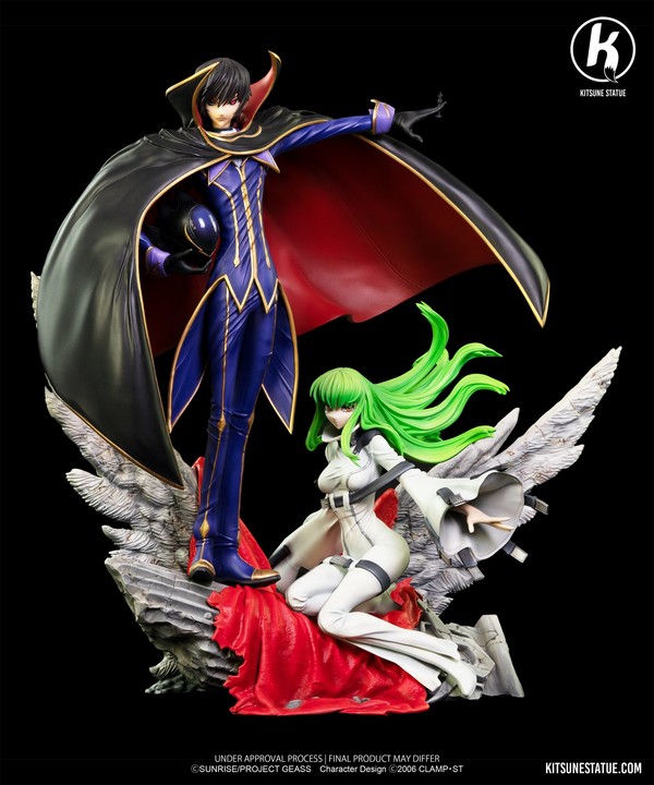 C.C., Lelouch Lamperouge, Code Geass - Hangyaku No Lelouch, Kitsune Statue, Pre-Painted, 1/6