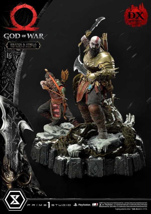 Atreus, Kratos, Mimir (The Valkyrie Armor Set, DX), God Of War (2018), Prime 1 Studio, Pre-Painted, 1/4, 4580708036120