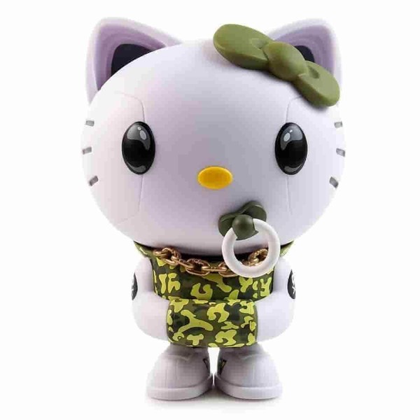 Hello Kitty (Green Camo), Hello Kitty, Kidrobot, Pre-Painted