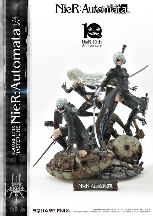 Pod 042, Pod 153, YoRHa No.2 Type B, YoRHa No. 9 Type S, YoRHa Type A No.2, NieR: Automata, Prime 1 Studio, Square Enix, Pre-Painted, 1/4, 4988601353335