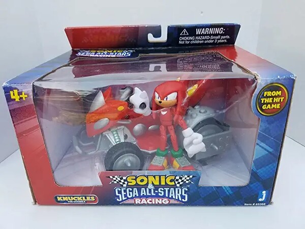 Knuckles the Echidna (Knuckles With Land Breaker), Sonic & SEGA All-Stars Racing, Jazwares, Action/Dolls