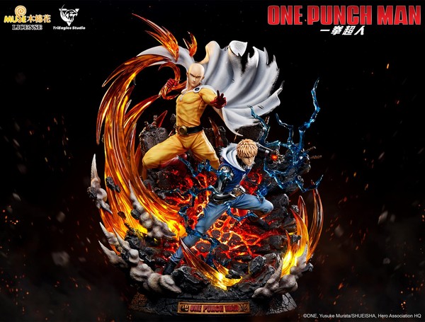 Genos, Saitama, One Punch Man, TriEagles Studio, Pre-Painted, 1/6