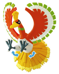 Houou, Pocket Monsters Diamond & Pearl, Takara Tomy A.R.T.S, Action/Dolls, 4904790100499