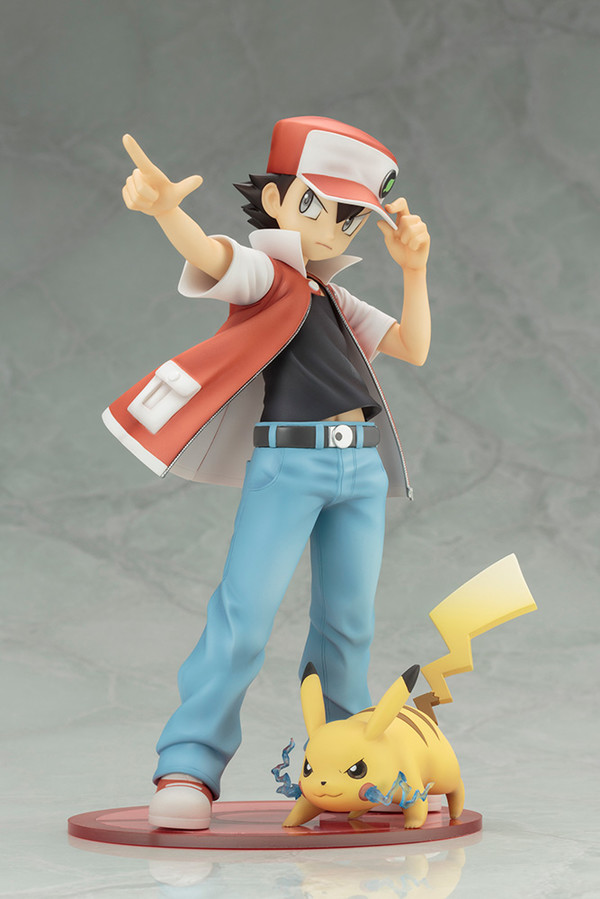 Pikachu, Red, Pocket Monsters, Kotobukiya, Pre-Painted, 1/8, 4934054784318