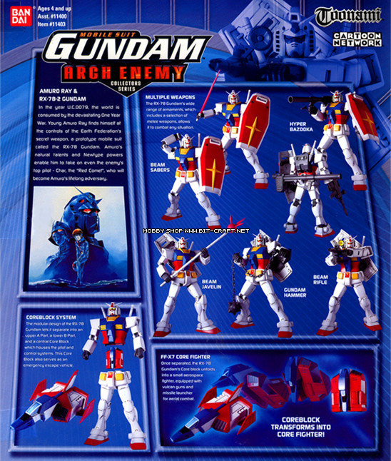 RX-78-2 Gundam (Arch Enemy), Kidou Senshi Gundam, Bandai, Action/Dolls, 1/100