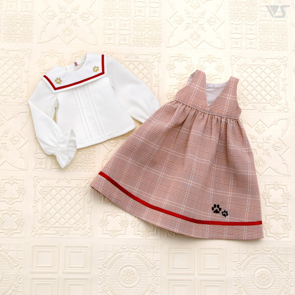 Odekake Checkered Dress (Mini, Red), Volks, Accessories, 4518992434032