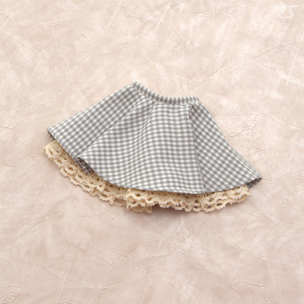 Flare Skirt (Mini, Shiro x Grey Check), Volks, Accessories, 4518992431802