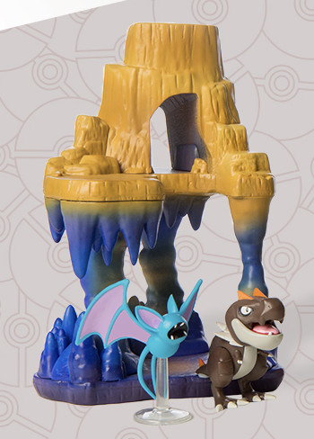 Diorama, Jazwares x Pokémon, Pokémon Select, Pokémon Select Environment and Figure Display Pack [99030] (Mountain Cave), Pocket Monsters, Jazwares, Accessories