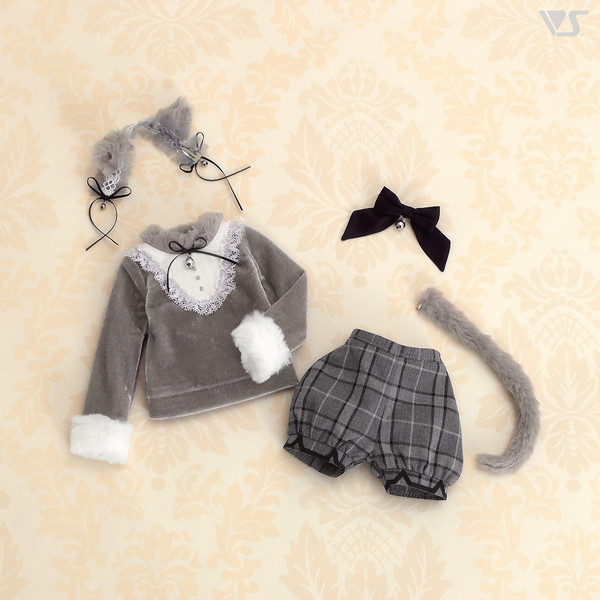 Funwari Neko-chan Set (Grey, Mini), Volks, Accessories, 4518992437859