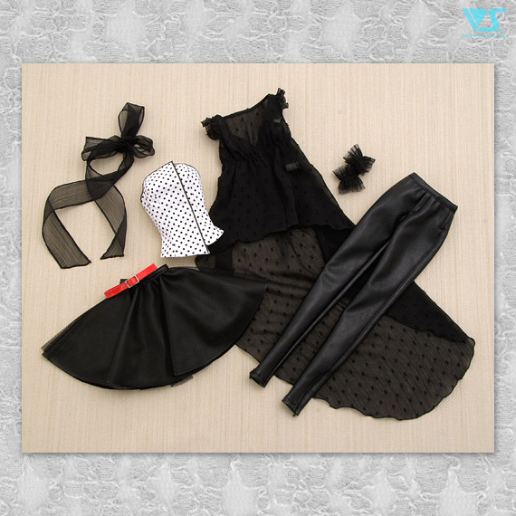 Black Dot Gown Set, Volks, Accessories, 4518992420141