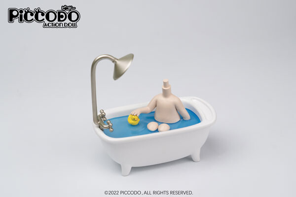 Diorama Head Stand, Piccodo [4589565814261] (Bathtub, Doll White), Genesis, Accessories, 4589565814261