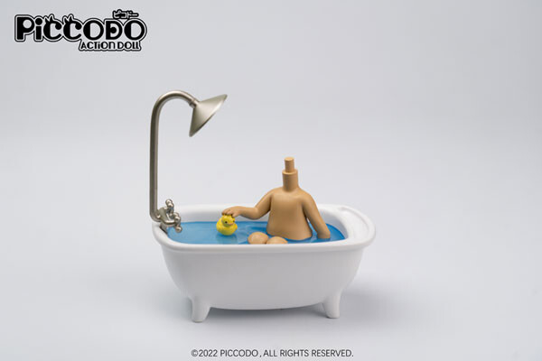 Diorama Head Stand, Piccodo [4589565814285] (Bathtub, Suntanned), Genesis, Accessories, 4589565814285
