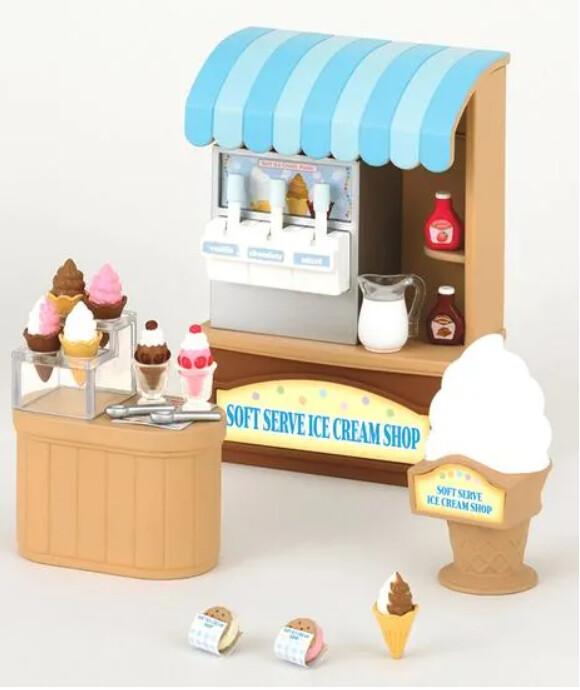 Soft Serve Ice Cream Shop, Sylvanian Families, Epoch, Accessories